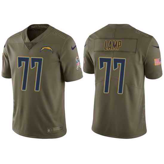 Mens Chargers forrest lamp olive 2017 salute to service jersey